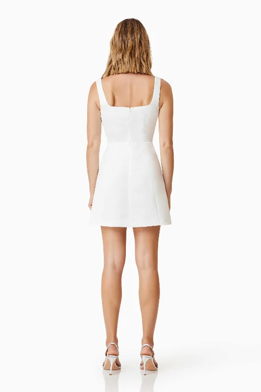 Amelie Mini Dress In White