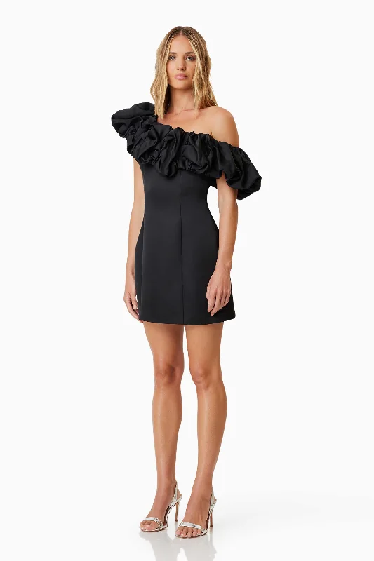 Amelie Mini Party Dress In Black