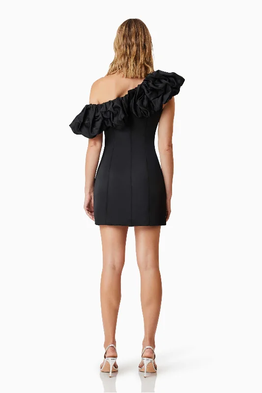 Amelie Mini Party Dress In Black