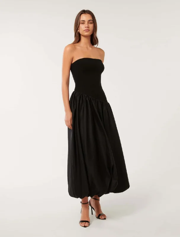 Delilah Bubble Hem Midi Dress