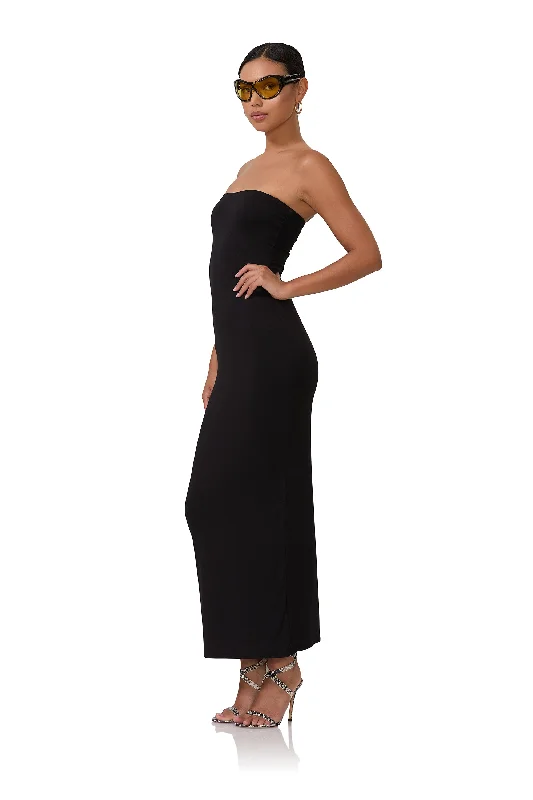 Dunn Column Maxi Dress - Noir