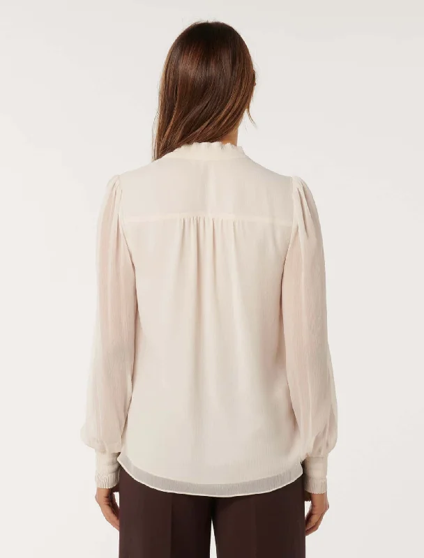 Flora Fluted Pleat Blouse