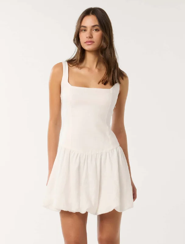 Heidi Bubble Hem Mini Dress