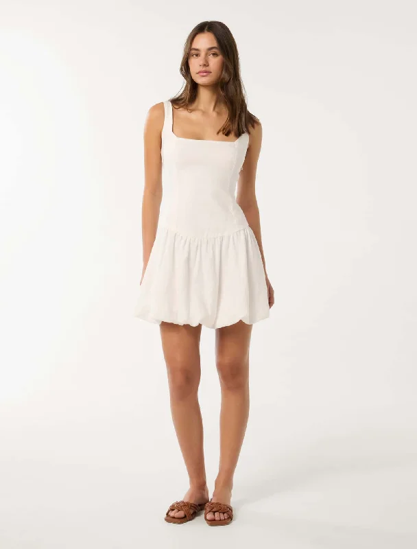 Heidi Bubble Hem Mini Dress