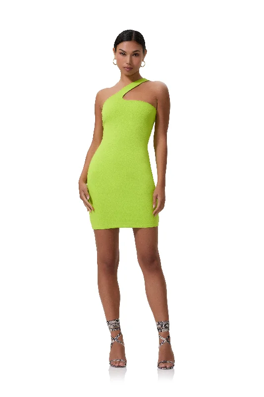 Holland Mini Dress - Lime Punch