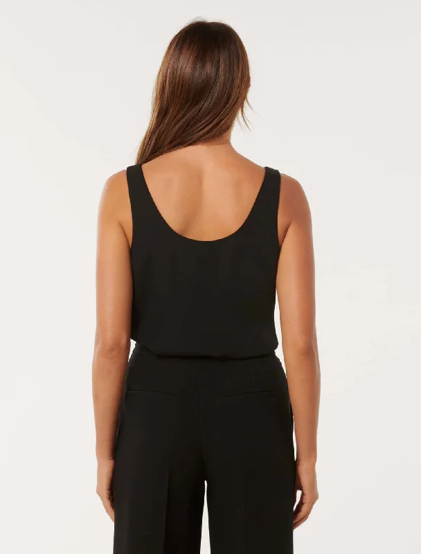 Kalinda Cowl Drape Tank Top