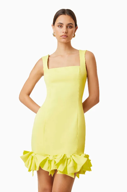 Kennedy Mini Dress In Yellow