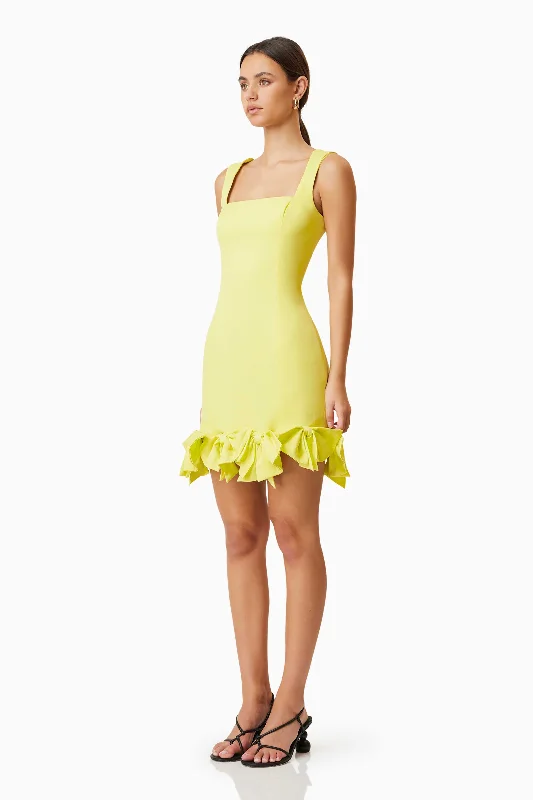 Kennedy Mini Dress In Yellow