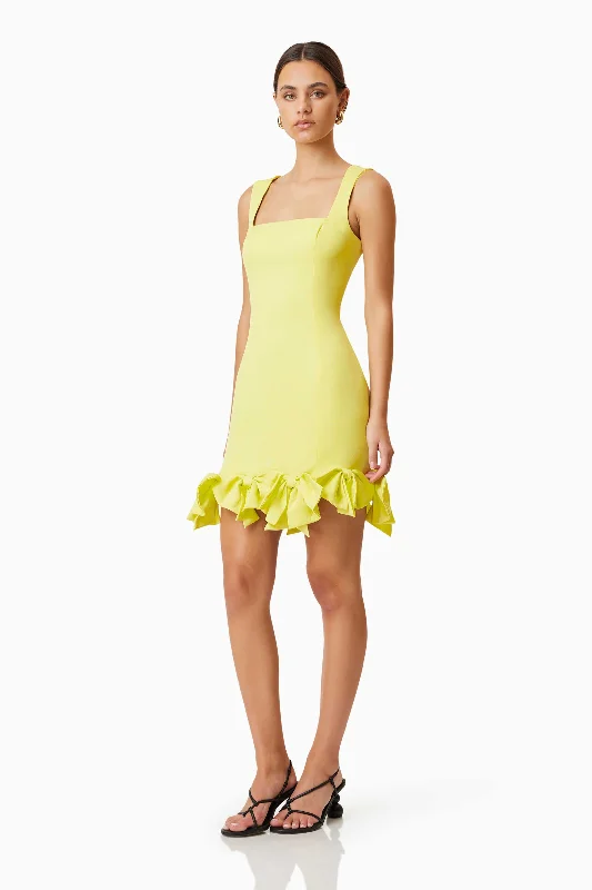 Kennedy Mini Dress In Yellow