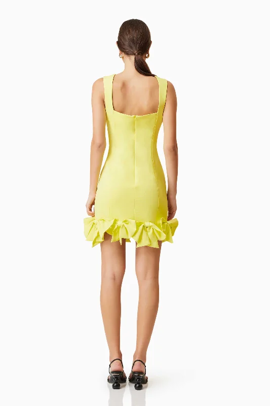 Kennedy Mini Dress In Yellow