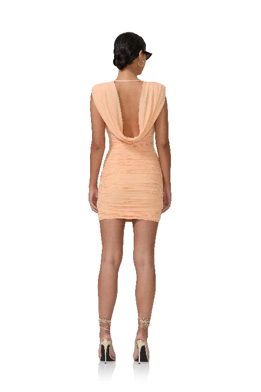 Kerra Mini Dress - Peach Fuzz