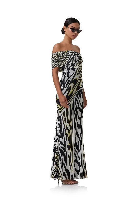 McCall Maxi Dress - Zebra Lime