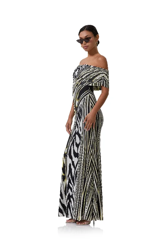 McCall Maxi Dress - Zebra Lime