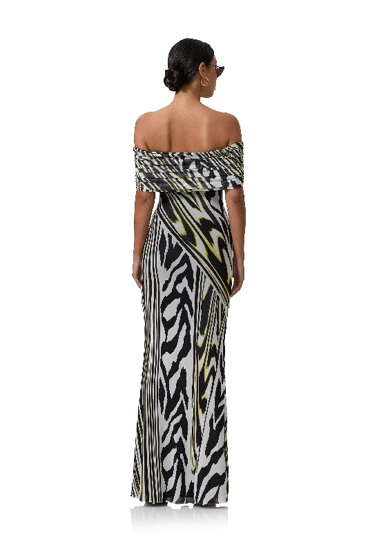 McCall Maxi Dress - Zebra Lime