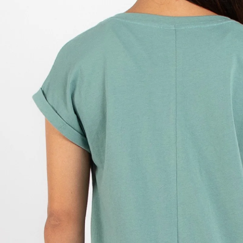 Rolled Sleeve Crew | Seafoam