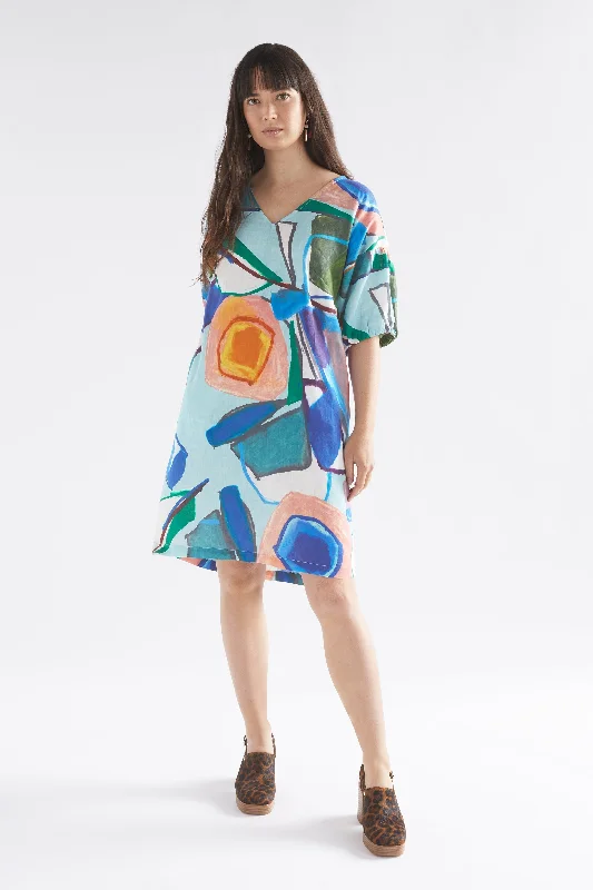 Strom Linen Print Dress