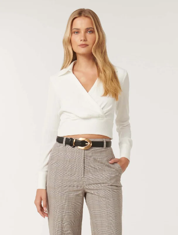 Tonya Textured Wrap Shirt