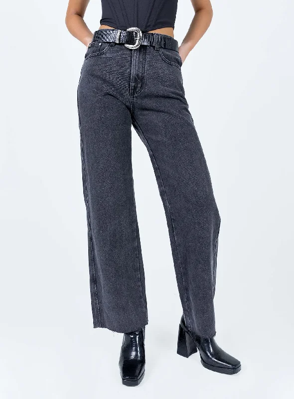 Arlington Straight Leg Denim Jeans Black