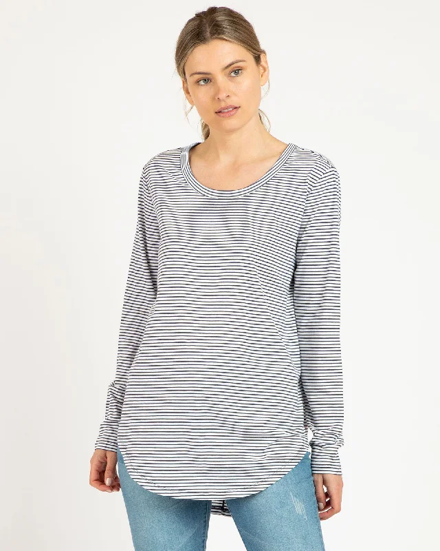 Indi Blue & White Stripe / 8