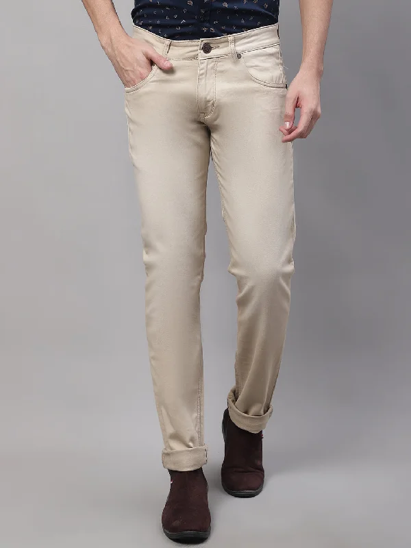 Cantabil Mens Beige Denim