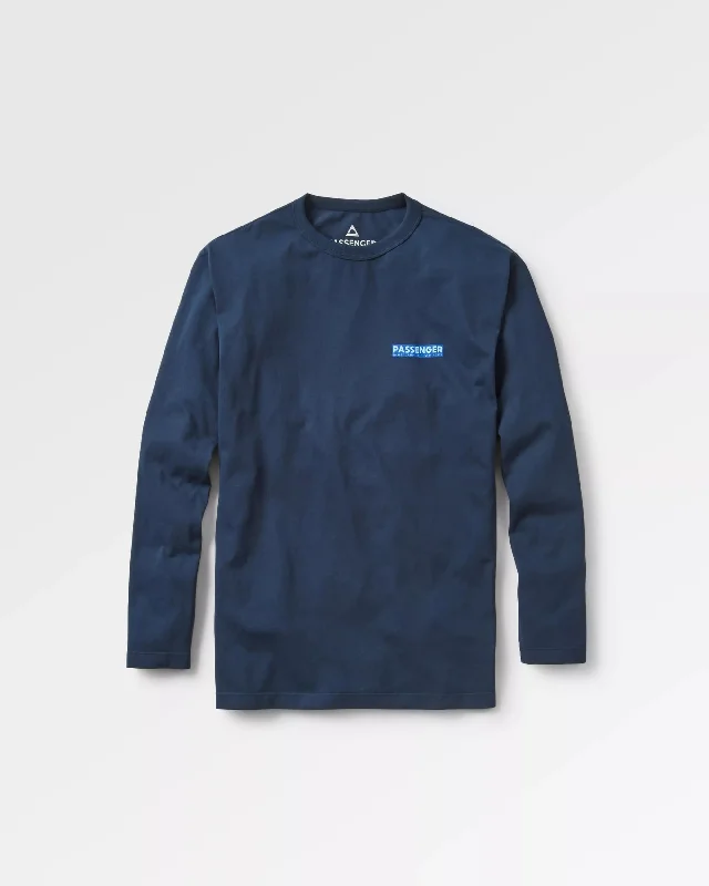 Distance Recycled Relaxed Fit LS T-Shirt - Deep Navy