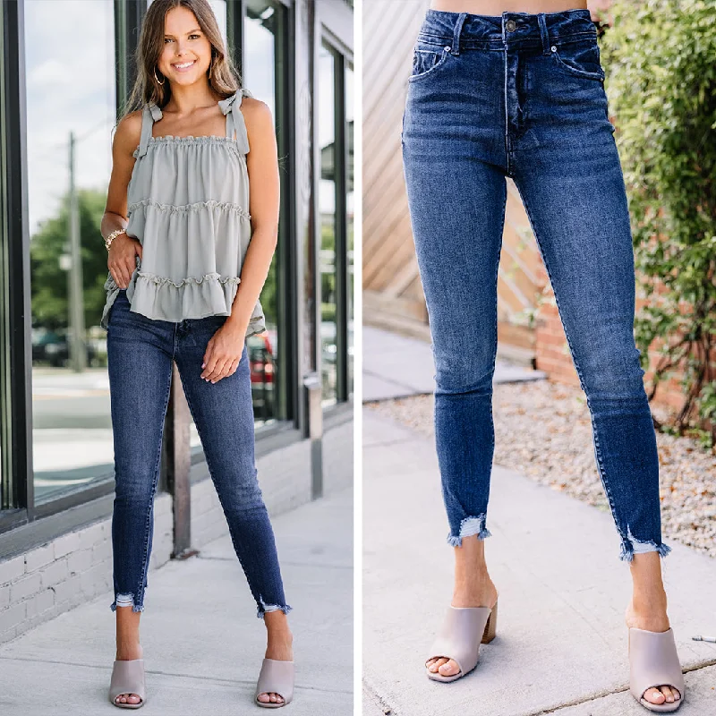 KanCan: Just Ask Dark Wash High Rise Skinny Jeans