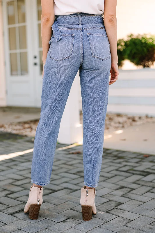 KanCan: Lay It All Out Medium Wash High Waist Mom Jean