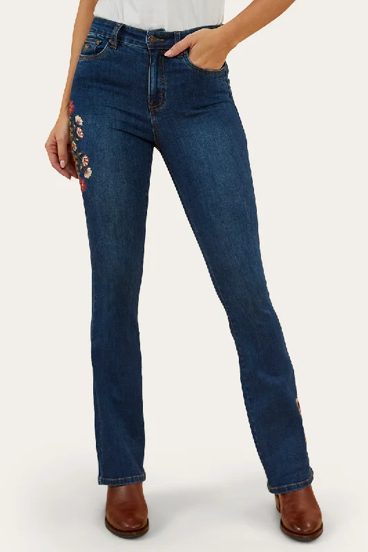 Penny Rodeo Womens High Rise Bootleg Jean - Classic Blue