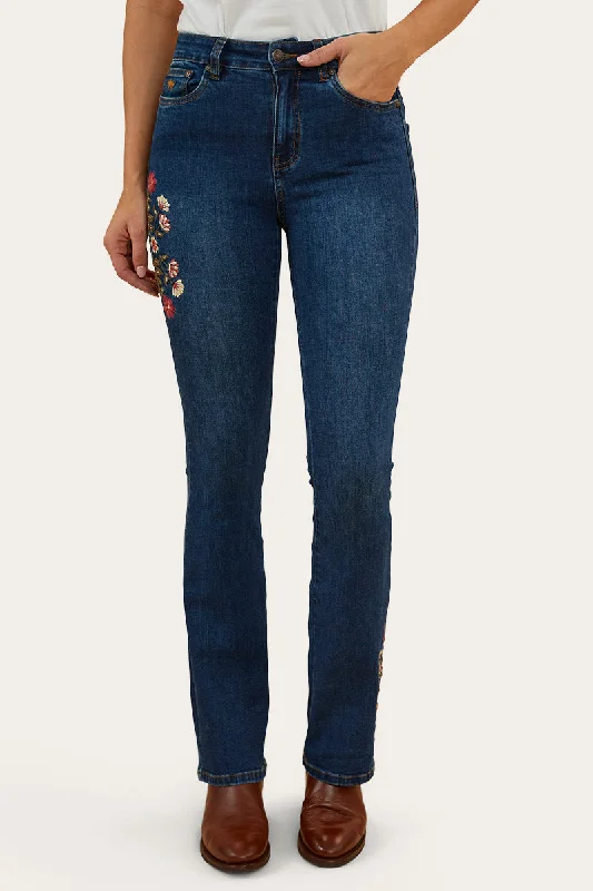 Penny Rodeo Womens High Rise Bootleg Jean - Classic Blue