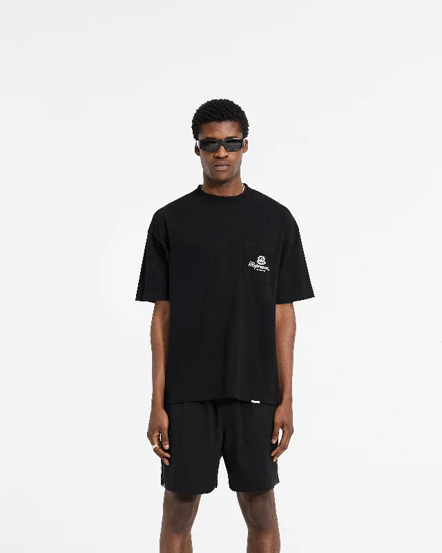 Permanent Vacation Pocket T-Shirt - Jet Black