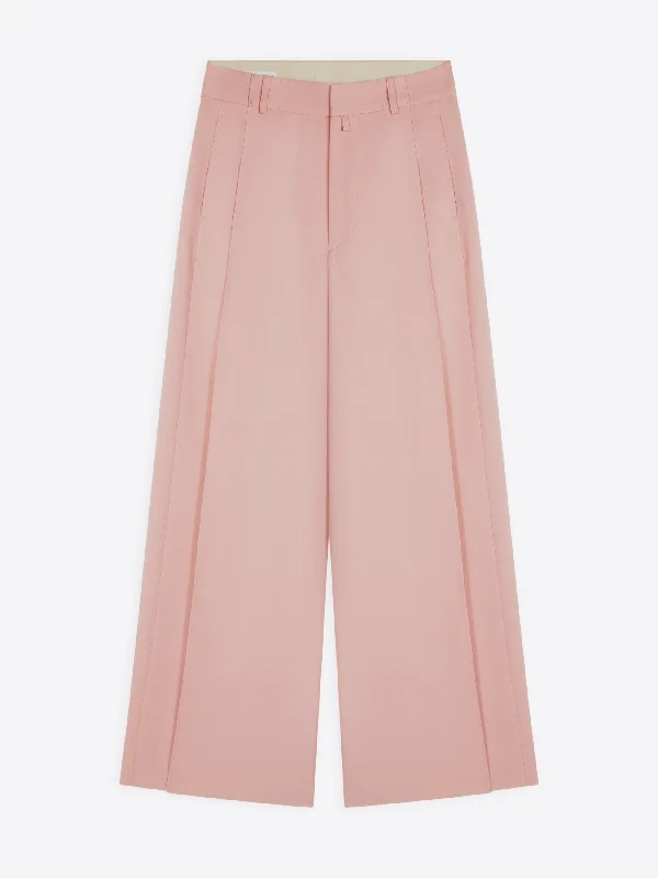 Wide pleated pants