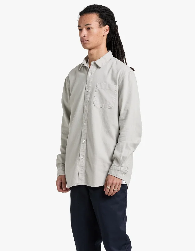 McQueen Twill Shirt - Mist Grey