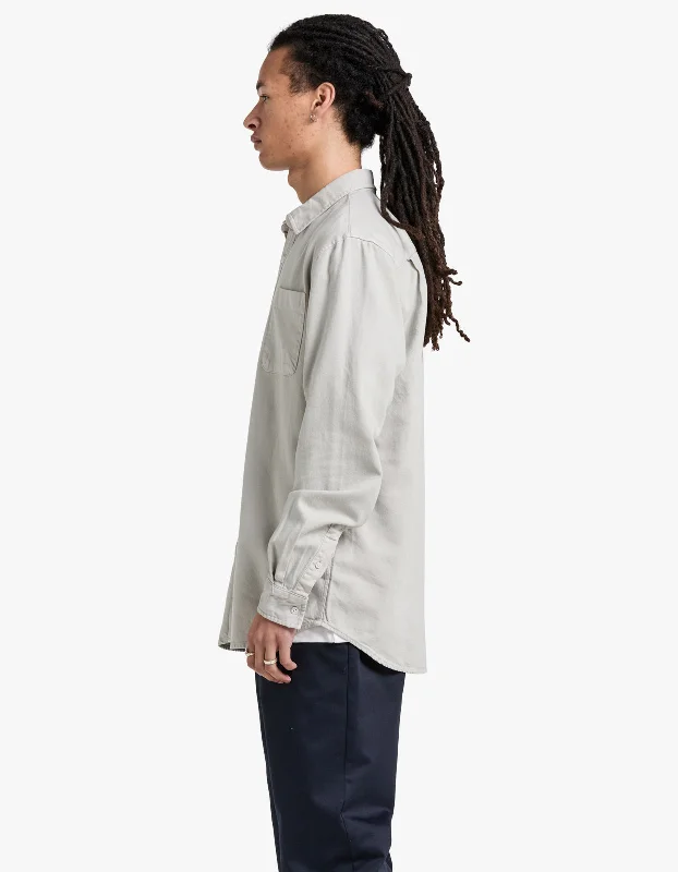 McQueen Twill Shirt - Mist Grey