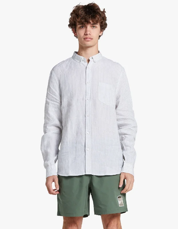 Rory Linen Shirt - Sage Green