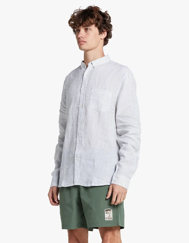 Rory Linen Shirt - Sage Green