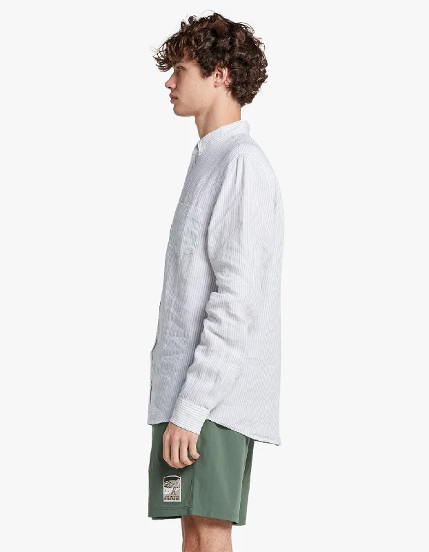 Rory Linen Shirt - Sage Green