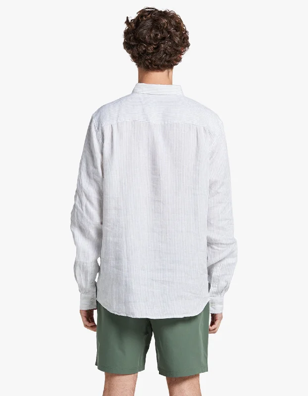 Rory Linen Shirt - Sage Green