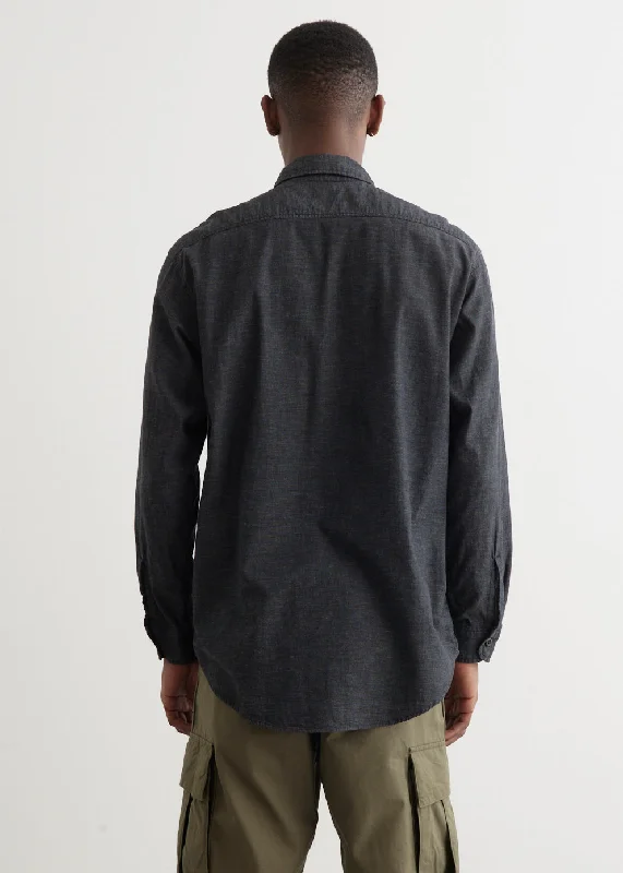 Black Chambray Work Shirt