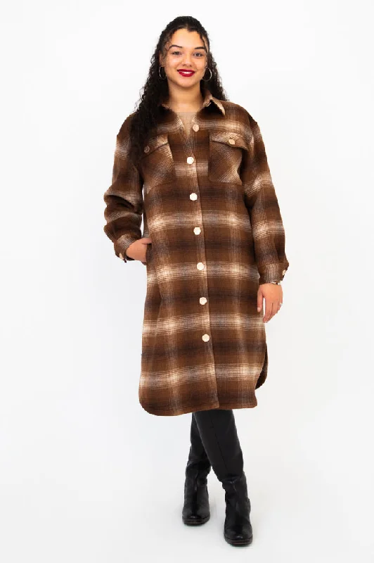 Bronwyn Coat, Cinnamon, Boiled Wool