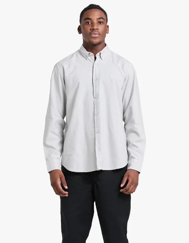 L/S Bolton Shirt - Sonic Silver Garment Dyed