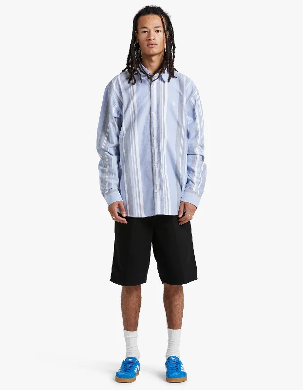 L/S Dwyer Shirt - Dwyer Stripe/Bleach/Squid