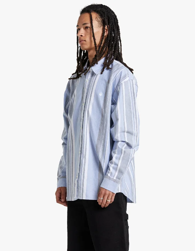 L/S Dwyer Shirt - Dwyer Stripe/Bleach/Squid