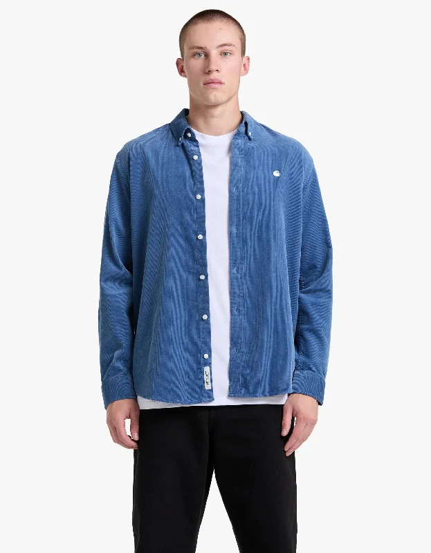 L/S Madison Fine Cord Shirt - Sorrent/Wax