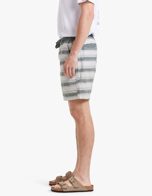 Water Column Shorts - Green Stripe