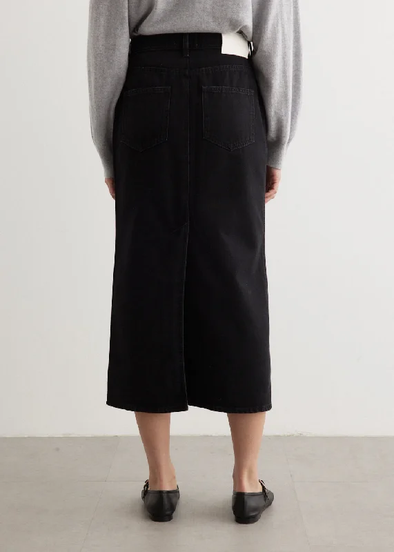 Rona Long Denim Skirt