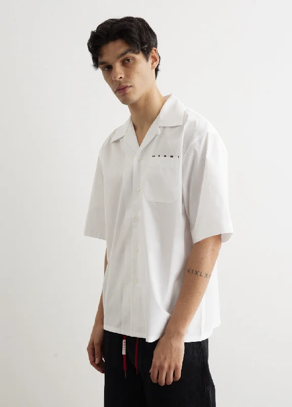 Logo Short-Sleeved Bowling Shirt