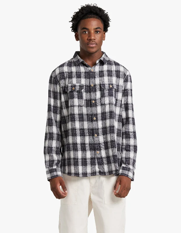 Featherweight Flannel - Smoke Blue