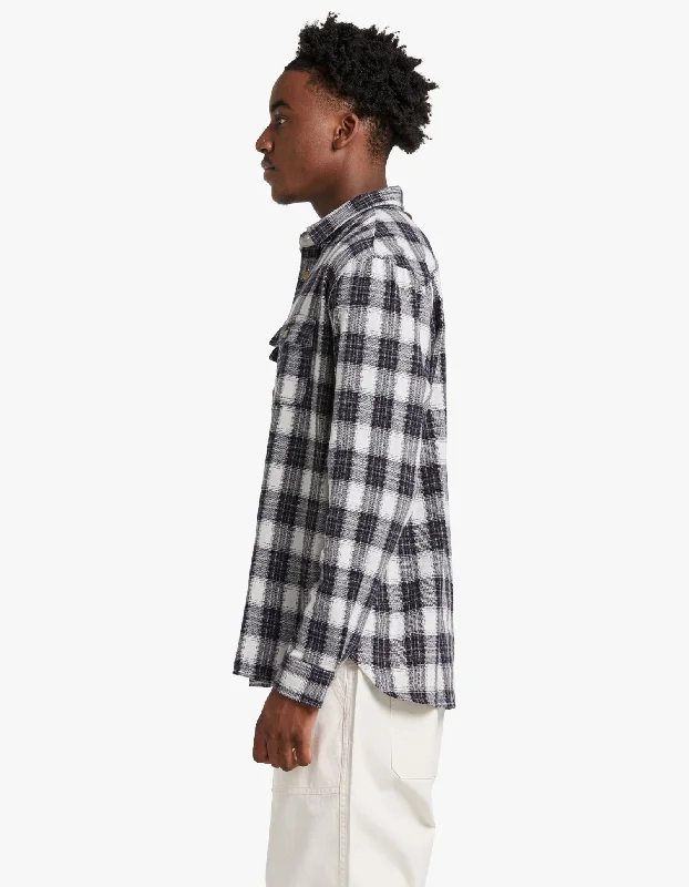 Featherweight Flannel - Smoke Blue