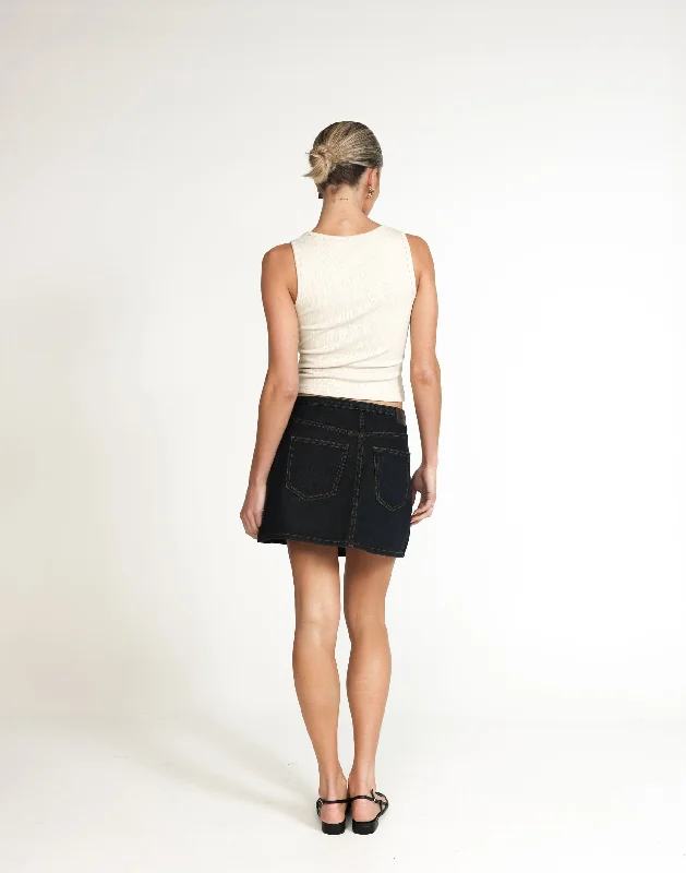 Nicholas Denim Mini Skirt (Indigo)