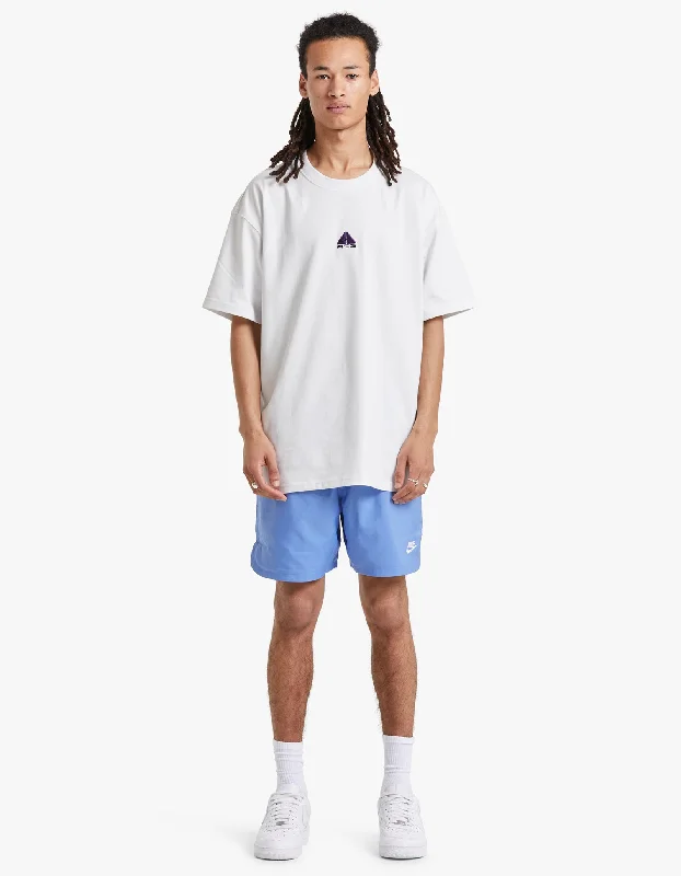 Woven Lined Flow Short - Polar/White